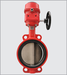 SY ZSDF Fire Signal Butterfly Valve Semi Lugged